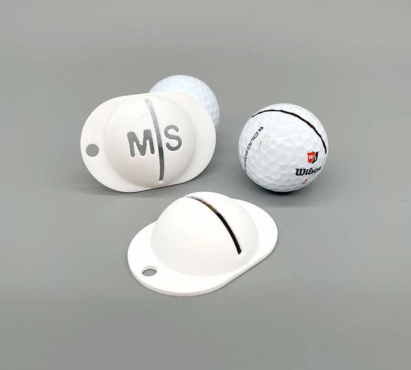 Marquage de balle de golf avec texte optionnel