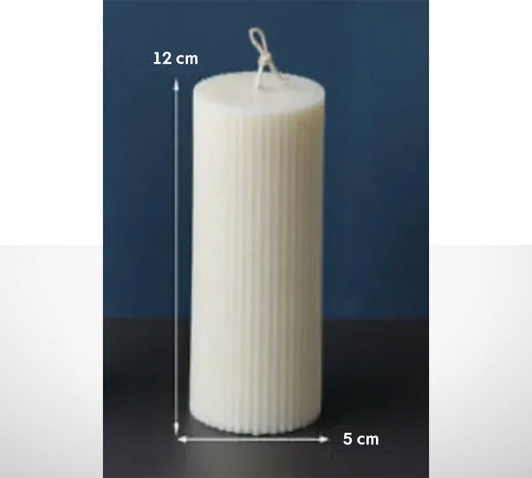 Moulez vos propres bougies (forme côtelée)